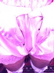 Baby pink satin French panties.